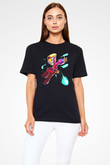 Brawl Stars Baskılı Unisex Siyah Tişört - Tshirt