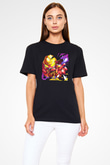 Brawl Stars Baskılı Unisex Siyah Tişört - Tshirt