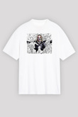 Bray Wyatt Baskılı Beyaz Unisex Oversize Tişört - Tshirt