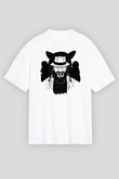 Bray Wyatt Baskılı Beyaz Unisex Oversize Tişört - Tshirt