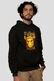 Bray Wyatt Baskılı Unisex Siyah Hoodie