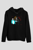 Bray Wyatt Baskılı Unisex Siyah Hoodie
