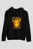 Bray Wyatt Baskılı Unisex Siyah Hoodie