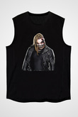Bray Wyatt Baskılı Unisex Siyah Kolsuz Tişört - Tshirt