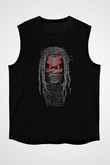 Bray Wyatt Baskılı Unisex Siyah Kolsuz Tişört - Tshirt