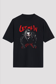 Bray Wyatt Baskılı Unisex Siyah Oversize Tişört - Tshirt
