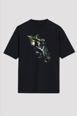 Breakdans Siyah Unisex Oversize Tişört T-Shirt