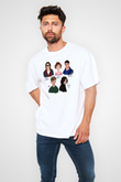 Breakfast Club Beyaz Unisex Oversize Tişört