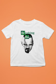 Breaking Bad Heisenberg Baskılı Beyaz Unisex Çocuk Tişört