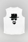 Breaking Bad Heisenberg Beyaz Unisex Kolsuz Tişört