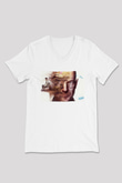 Breaking Bad Heisenberg Heisenberg Beyaz Unisex V Yaka Tişört