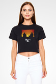 Breaking Bad Heisenberg Siyah  Crop Top Tişört