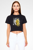 Breaking Bad Heisenberg Siyah  Crop Top Tişört