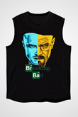 Breaking Bad Heisenberg Siyah Unisex Kolsuz Tişört