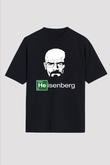 Breaking Bad Heisenberg Siyah Unisex Oversize Tişört T-Shirt