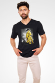Breaking Bad Heisenberg Siyah Unisex V Yaka Tişört