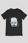 Breaking Bad Heisenberg Siyah Unisex V Yaka Tişört T-Shirt