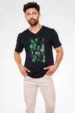 Breaking Bad Heisenberg Siyah Unisex V Yaka Tişört