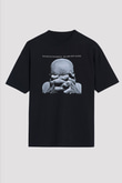 Breaking Benjamin Baskılı Unisex Siyah Oversize Tişört