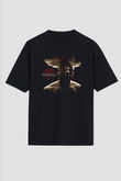 Breaking Benjamin Baskılı Unisex Siyah Oversize Tişört