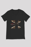 Breaking Benjamin Baskılı Unisex Siyah V Yaka Tişört