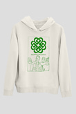 Breaking Benjamin Beyaz Unisex Kapşonlu Sweatshirt