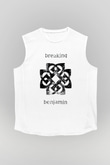 Breaking Benjamin Beyaz Unisex Kolsuz Tişört
