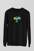 Brezilya Siyah Unisex Sweatshirt