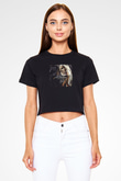 Bring Me the Horizon Baskılı Unisex Siyah Crop Top Tişört