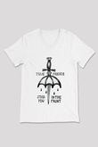 Bring Me the Horizon Beyaz Unisex V Yaka Tişört
