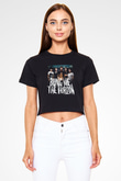Bring Me the Horizon Siyah Crop Top Tişört