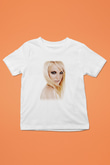 Britney Spears Baskılı Beyaz Unisex Çocuk Tişört