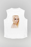 Britney Spears Beyaz Unisex Kolsuz Tişört