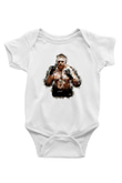 Brock Lesnar Baskılı Beyaz Unisex Bebek Body - Zıbın