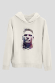 Brock Lesnar Baskılı Beyaz Unisex Hoodie
