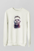 Brock Lesnar Baskılı Beyaz Unisex Sweatshirt