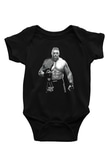 Brock Lesnar Baskılı Unisex Siyah Bebek Body - Zıbın