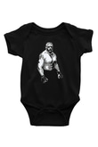 Brock Lesnar Baskılı Unisex Siyah Bebek Body - Zıbın