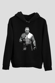 Brock Lesnar Baskılı Unisex Siyah Hoodie