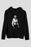Brock Lesnar Baskılı Unisex Siyah Hoodie