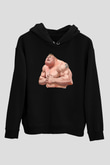Brock Lesnar Baskılı Unisex Siyah Hoodie