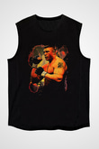 Brock Lesnar Baskılı Unisex Siyah Kolsuz Tişört - Tshirt