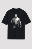 Brock Lesnar Baskılı Unisex Siyah Oversize Tişört - Tshirt