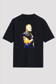 Brock Lesnar Baskılı Unisex Siyah Oversize Tişört - Tshirt