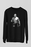 Brock Lesnar Baskılı Unisex Siyah Sweatshirt