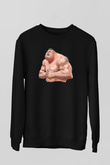 Brock Lesnar Baskılı Unisex Siyah Sweatshirt