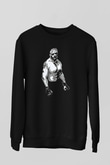 Brock Lesnar Baskılı Unisex Siyah Sweatshirt