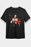 Brock Lesnar Baskılı Unisex Siyah Tişört - Tshirt