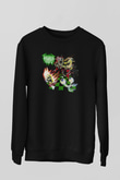 Broken Hope Baskılı Unisex Siyah Sweatshirt