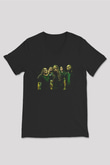 Broken Hope Baskılı Unisex Siyah V Yaka Tişört - Tshirt